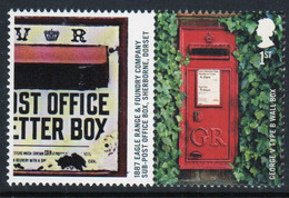 Great Britain 2009 Single 1st Smiler Sheet Commemorative Stamp With Labels From The Post Boxes Set In Unmounted Mint. - Personalisierte Briefmarken