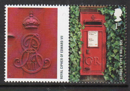 Great Britain 2009 Single 1st Smiler Sheet Commemorative Stamp With Labels From The Post Boxes Set In Unmounted Mint. - Personalisierte Briefmarken