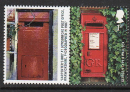 Great Britain 2009 Single 1st Smiler Sheet Commemorative Stamp With Labels From The Post Boxes Set In Unmounted Mint. - Timbres Personnalisés