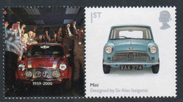 Great Britain 2009 Single 1st Smiler Sheet Commemorative Stamp With Labels From The Design Set In Unmounted Mint. - Persoonlijke Postzegels