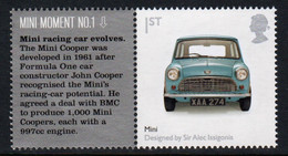 Great Britain 2009 Single 1st Smiler Sheet Commemorative Stamp With Labels From The Design Set In Unmounted Mint. - Persoonlijke Postzegels