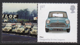Great Britain 2009 Single 1st Smiler Sheet Commemorative Stamp With Labels From The Design Set In Unmounted Mint. - Timbres Personnalisés