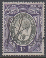 1913-1924. UNION OF SOUTH AFRICA. Georg V. REVENUE INKOMST. 1 S. Smaller Size.  () - JF420378 - Officials