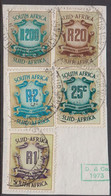 1973. SOUTH AFRICA. REVENUE INKOMST. R 200 + R 20 + R 2 + R 1 + 25 C. On Small Piece.... () - JF420388 - Oficiales