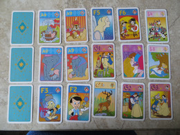 Jeu De Cartes Jeu De 7 Familles Disney Dumbo, Blanche Neige, Pinocchio , Bambi, Boite D' Origine Complet - Other & Unclassified