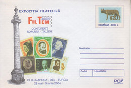 ROMANIA 2004: PHILATELIC EXHIBITION ROMANIA - ITALY Unused Prepaid Cover 056/2004 - Registered Shipping! - Postal Stationery
