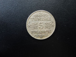 TUNISIE : 5 FRANCS  1353 (1934)   G.306 / KM 261    SUP 55 - Tunisia
