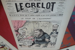 Journal Satirique Le Grelot N°1156 Juin 1893 Caricature Le Coup De L'Auvergnat Charles Dupuy Président Du Conseil - 1850 - 1899