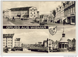 Gruss Aus WISMAR - Mehrfachansichten , Stadthaus, Krämerstraße, Blick Zum Hafen .... - Wismar