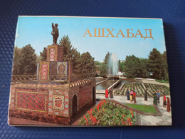 Russian Asia. Turkmenistan. Ashgabat / Ashkhabad. Big Lot - High Quality - 17 Postcards Lot - 1980s Lenin Monument - Turkmenistán