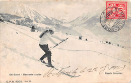 Wintersport - Skifahrer Télémartk - Cachet St. Mauritz - 1905 - Otros & Sin Clasificación