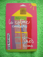 7183 Télécarte Collection Cabine Couleurs     N° 7 INES 6 Ans  120U  ( Recto Verso)  Carte Téléphonique - 1999