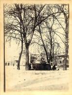 080621A - PHOTO ANCIENNE 1910 - ALGERIE SETIF Fontaine Monumentale Un Jour De Neige - Sétif