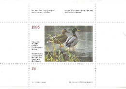 1985 WILDLIFE HABITAT CONSERVATION STAMP MNH WITH BOOKLET - Andere & Zonder Classificatie