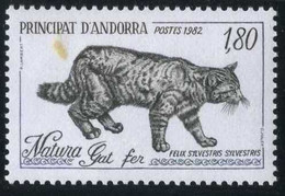 Andorra, French Adm. 1982 Yt 306 Central European Wildcat (Felis Silvestris Silvestris) | Wild Cats - Oblitérés