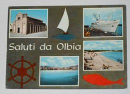 OLBIA TEMPIO - Saluti Da Olbia - Nave - Quattro Vedute - 1966 - Olbia