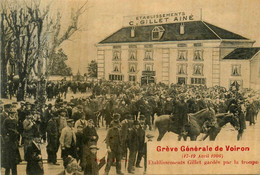 Voiron * Grève Générale Du 17/19 Avril 1906 * Etablissements GILLET Gardé Par Troupe * Grèves Manifestation Grévistes - Voiron