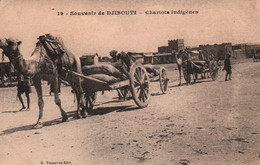 Souvenir De Djibouti - Chariots Indigènes - Edition Vorperian - Carte N° 19 Non Circulée - Gibuti