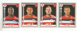 Sticker ,vignette , PANINI , FOOT 2011-12 , LOSC LILLE METROPOLE , LOT DE 4 VIGNETTES - Französische Ausgabe