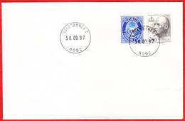 NORWAY -  6092 EGGESBØNES 2 - 24 Mm Ø (Møre & Romsdal County) - Last Day/postoffice Closed On 1997.09.30 - Emisiones Locales