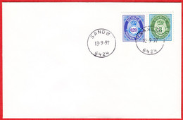 NORWAY -  6424 SANDØY (Møre & Romsdal County) - Last Day/postoffice Closed On 1997.09.13 - Local Post Stamps