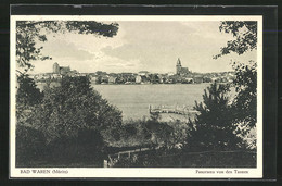 AK Bad Waren, Panorama Von Den Tannen - Waren (Mueritz)