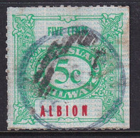 Queensland Railway Parcel Stamp 5c ALBION - Otros & Sin Clasificación