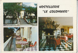 CPSM 30  REMOULINS  HOSTELLERIE LE COLOMBIER MULTIVUES - Remoulins