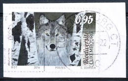 Luxembourg 2016 (oblitéré, Oblitération Ronde) Sur Fragment, Biodiversité, Loup - Used Stamps