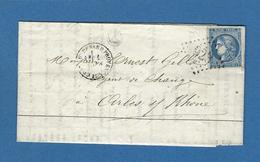 BOUCHES DU RHONE CHATEAURENARD N°46  Obl GC 923 BOITE RURALE A EYRAGUES - 1849-1876: Klassik