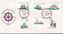 Australian Antarctic Territory 1981 Ships Series III FDC CASEY Base - FDC