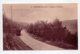 - CPA TROIS-ÉPIS (68) - La Route Et Le Tramway - Edition BERGERET N° 27 - - Trois-Epis