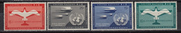 UNO NY : Airmail 1-4 ** MNH  - Série Courante 1951-57 - Luftpost