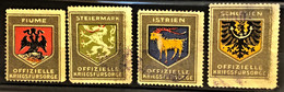 AUSTRIA 191... - Canceled - Vignetten - Offizielle Kriegsfürsorge - Fiume, Schlesien, Steiermark, Istrien - Autres & Non Classés