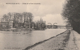 France - Neuville Sur Oise - Pont Suspendu - Bridge - Canotage - Neuville-sur-Oise