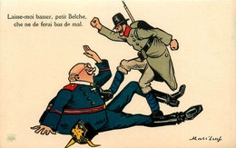 WW1 Guerre 14/18 War * CPA Illustrateur Mass'beuf * Satirique Caricature * Casque à Pointe Guillaume - Oorlog 1914-18