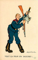 WW1 Guerre 14/18 War * CPA Illustrateur Mass'beuf * Satirique Caricature * Casque à Pointe Guillaume - War 1914-18