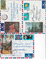 NOUVELLE CALEDONIE - 1977/83 - ENSEMBLE De 13 ENVELOPPES De NOUMEA/WE/LA FOA/MONT DORE => FRANCE / MAROC - Lettres & Documents