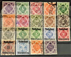 WÜRTTEMBERG - Volksstaat Württemberg - 19 Stamps ... - Andere & Zonder Classificatie
