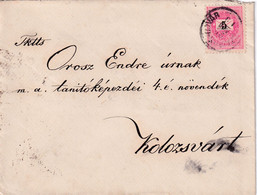 A8090-  LETTER TO KOLOZSVAR CLUJ ROMANIA, USED STAMP ON COVER 1892 MAGYAR POSTA STAMP VINTAGE - Brieven En Documenten