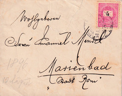 A8091-  LETTER TO MARIENBAD, USED STAMP ON COVER 1898 MAGYAR POSTA STAMP VINTAGE - Storia Postale