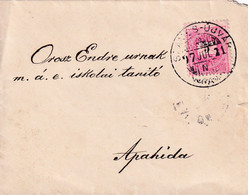 A8104- LETTER SENT TO APAHIDA, SZAMOS-UJVAR 1897 USED STAMP ON COVER MAGYAR POSTA STAMP VINTAGE - Cartas & Documentos