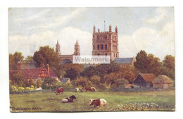 A R Quinton Postcard No. 1313 - Tewkesbury Abbey - C1930's - Quinton, AR