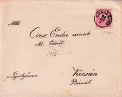 A8106- LETTER SENT TO KECSA BANAT, SZAMOS-UJVAR 1896 USED STAMP ON COVER MAGYAR POSTA STAMP VINTAGE - Briefe U. Dokumente