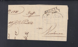 Italien Italia Faltbrief 1851 Brescia - Ohne Zuordnung
