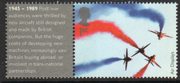 Great Britain 2008 Single 1st Smiler Sheet Commemorative Stamp With Labels From The Air Display Set In Unmounted Mint. - Smilers Sheets