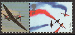 Great Britain 2008 Single 1st Smiler Sheet Commemorative Stamp With Labels From The Air Display Set In Unmounted Mint. - Francobolli Personalizzati