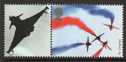 Great Britain 2008 Single 1st Smiler Sheet Commemorative Stamp With Labels From The Air Display Set In Unmounted Mint. - Smilers Sheets
