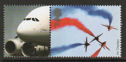 Great Britain 2008 Single 1st Smiler Sheet Commemorative Stamp With Labels From The Air Display Set In Unmounted Mint. - Francobolli Personalizzati