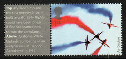 Great Britain 2008 Single 1st Smiler Sheet Commemorative Stamp With Labels From The Air Display Set In Unmounted Mint. - Personalisierte Briefmarken